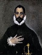 El Greco Nobleman with his Hand on his Chest painting